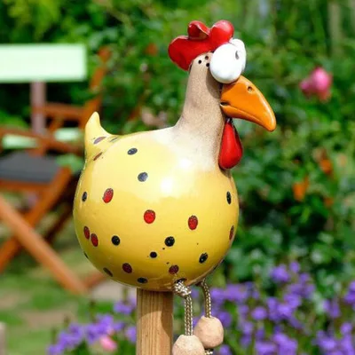 
Chicken Decoration Garden Ornaments Animal Figurine Ornament Resin Chicken Outdoor Garden Backyard Lawn Garden Sculptures 