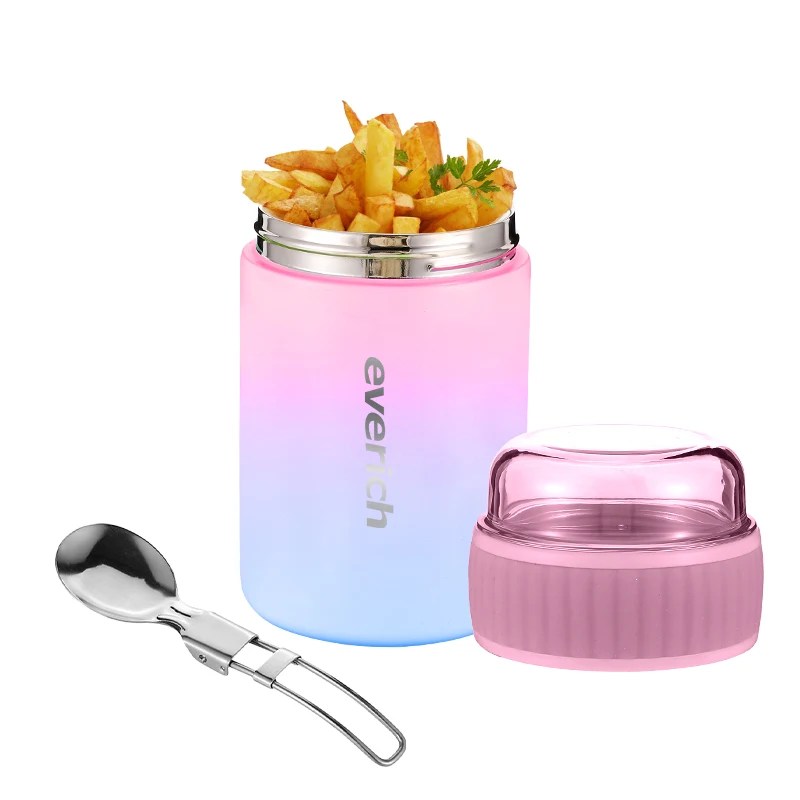 Food grade vacuum stainless steel kids food jar smart BPA free Portable Lunch Box Nursery Lunch Box for Children and Adults