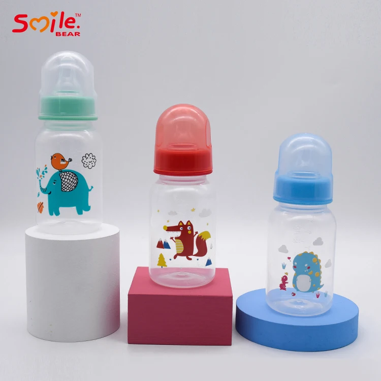 
125ml Standard Babies BPA Free Milk Bottle PP5 Eco-Friendly Food Grade Custom Logo Silicone Nipple Infant PP Feeding Baby Bottle 