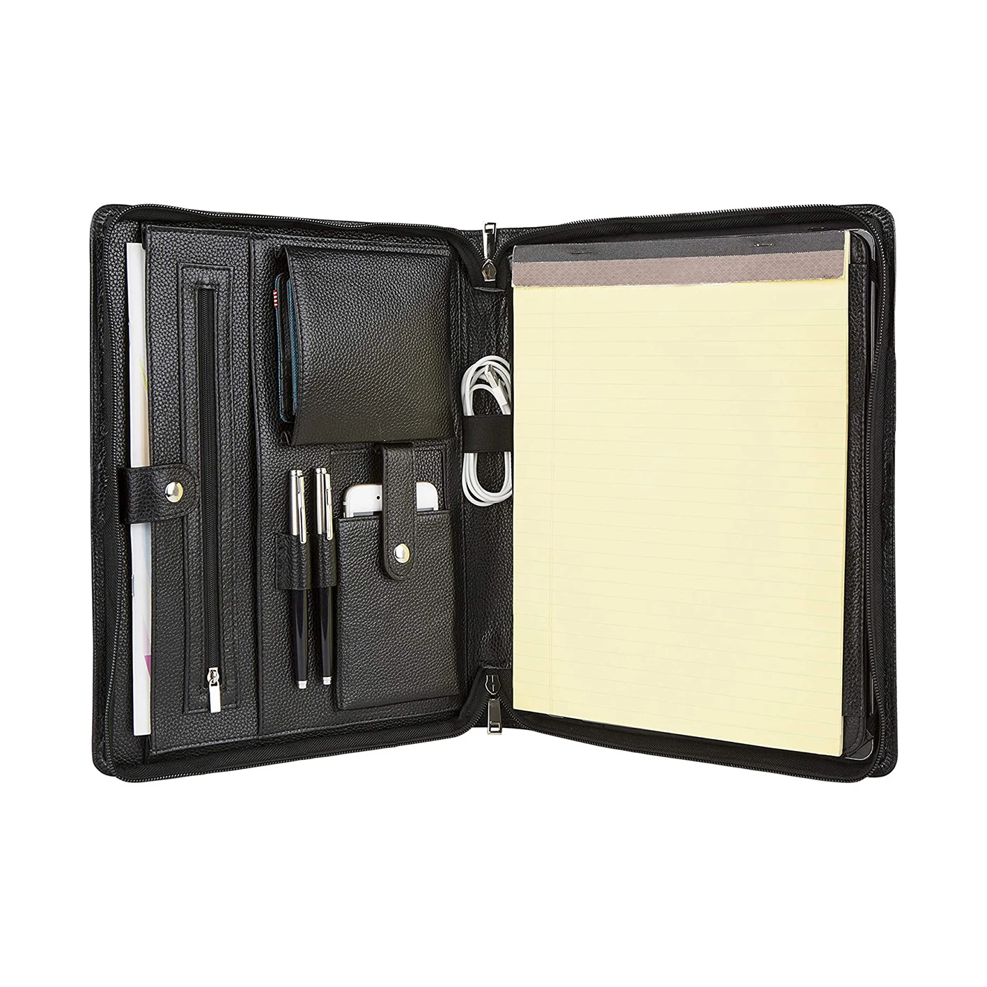 New Model Premium Quality Wholesale Stationery PU Leather Portfolio