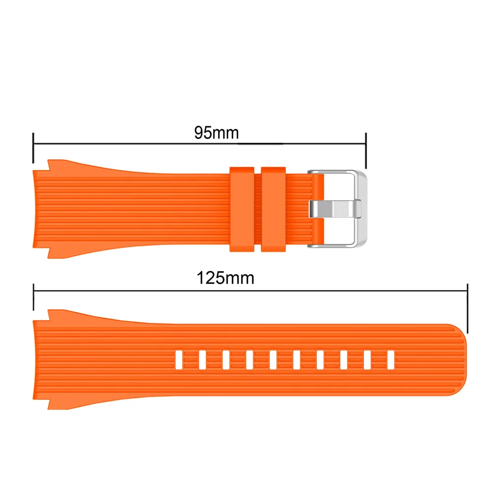 Custom S-S010 Hot Sale 22mm Soft Sport Rubber Silicone Watch Band Strap For Samsung Galaxy Watch 4 Classic 46mm Designer Band