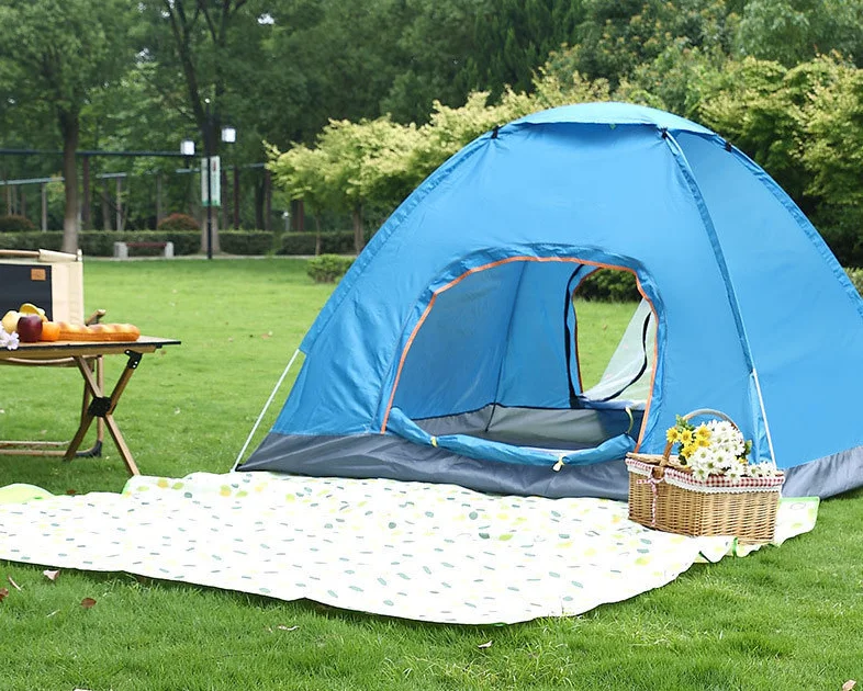 Mult-Person Dome Tent Easy Set Up Shelter with Rain Fly and Carry Bag for Camping Beach  Backpacking  Hiking and Festivals