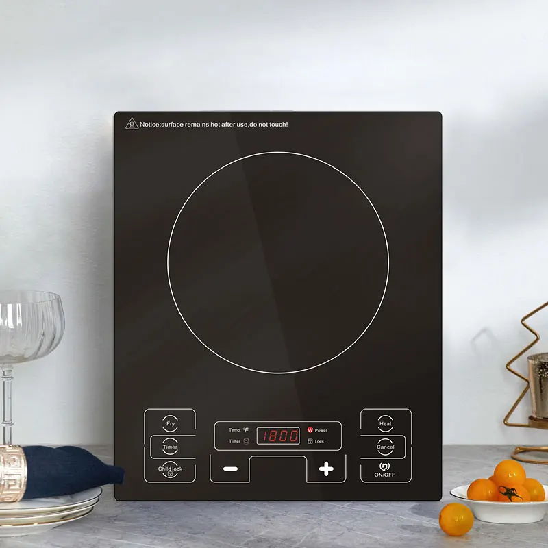 Classic design built-in 110V-120V touch control single induction stove 1800W with ETL standard