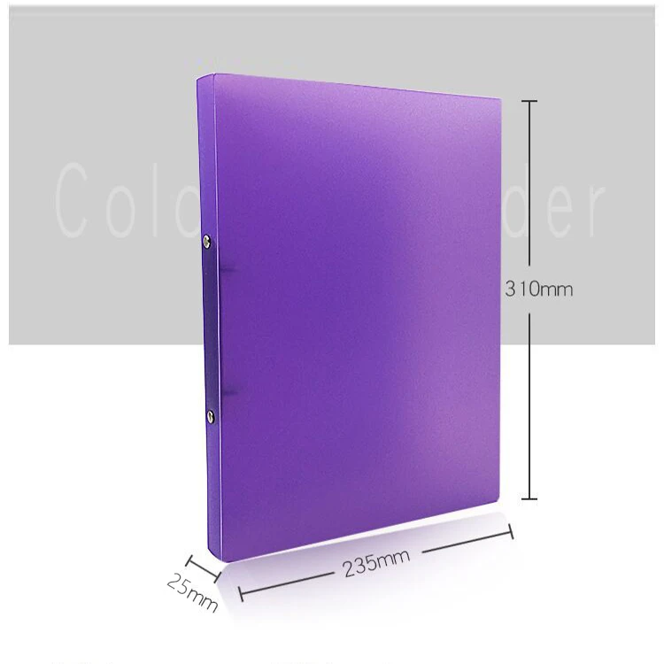 A4 2-O-Ring File splint plastic file large capacity to hold data transparent punched file folder caseportfolio folder for girls