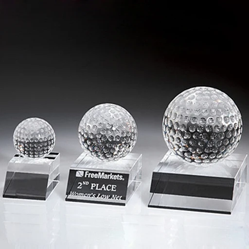 personalized crystal golf ball paperweight for game keepsake holiday souvenir gifts