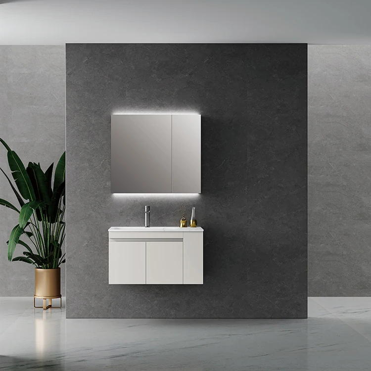 SANIPRO Gabinete de la vanidel cuarto de bano Bathroom Furniture Sets Make Up Mirror Vanity Storage Cabinet