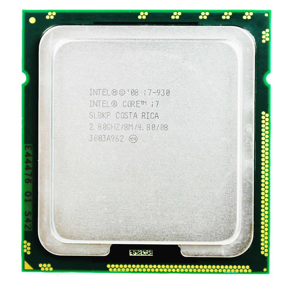 Intel core i7 930 INTEL c intel I7 процессор 2 8 ГГц четырехъядерный LGA 1366 настольный гарантия 1