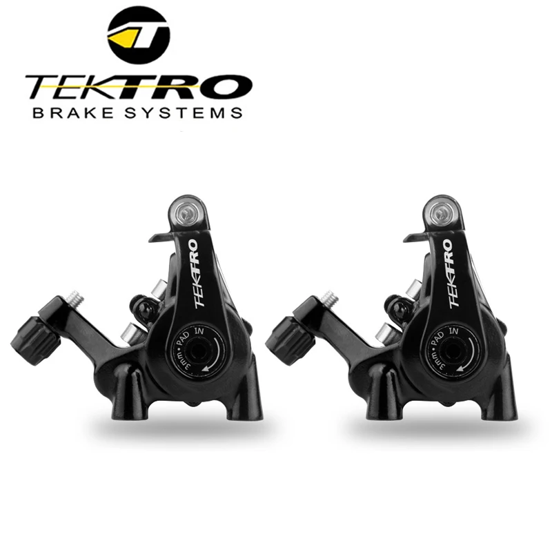 TEKTRO Road Bike Mechanical Disc Brakes MD-C550 Bilateral Brake Piston Pull-by-wire Brake Flat Mount Caliper Bicycle accessories
