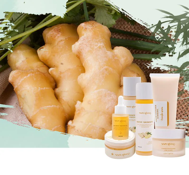 Amazon top seller 2021 skin care set organic tumeric skin care Anti-Aging Moisturizing vegan tumeric skin care set