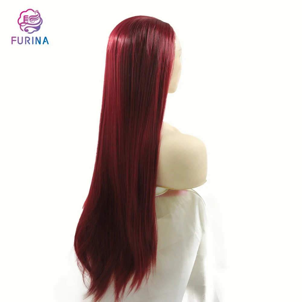 Custom made luxury sexy wigs synthetic hair lace front synthetic wig Peluca sintetica 26 inch synthetic wigs for women