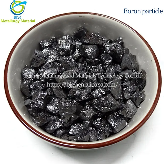 Pure boron 99% crystal boron grain boron block manufacturers have a large number of spot products with high quality  low price