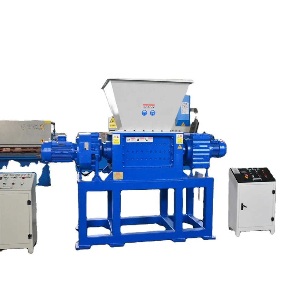 Машина-Измельчитель промышленный переработанный двухвальный измельчитель для отходов пэт бутылок пластиковый ремешок металлический измельчитель для продажи