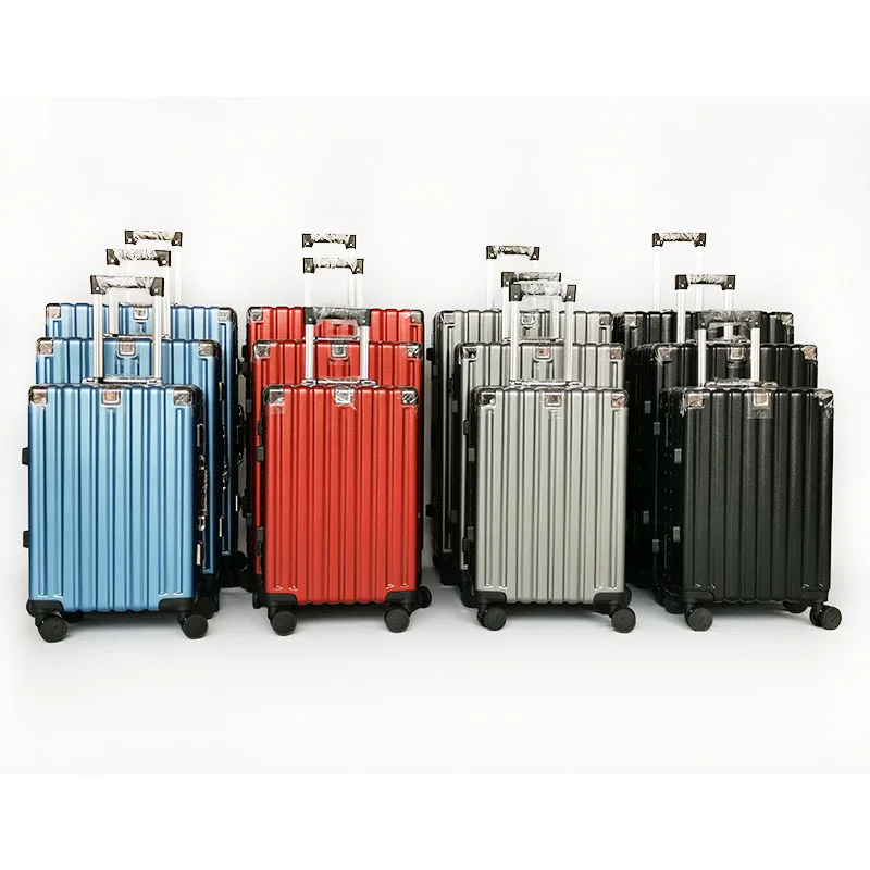 Large Capacity Luggage With Aluminum Frame Outdoor Trolley Case 24 26 28 30 Inch Suitcase With Cup