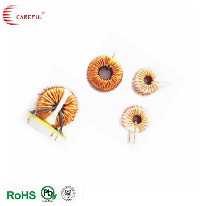 Toroidal core common mode choke inductor copper coil