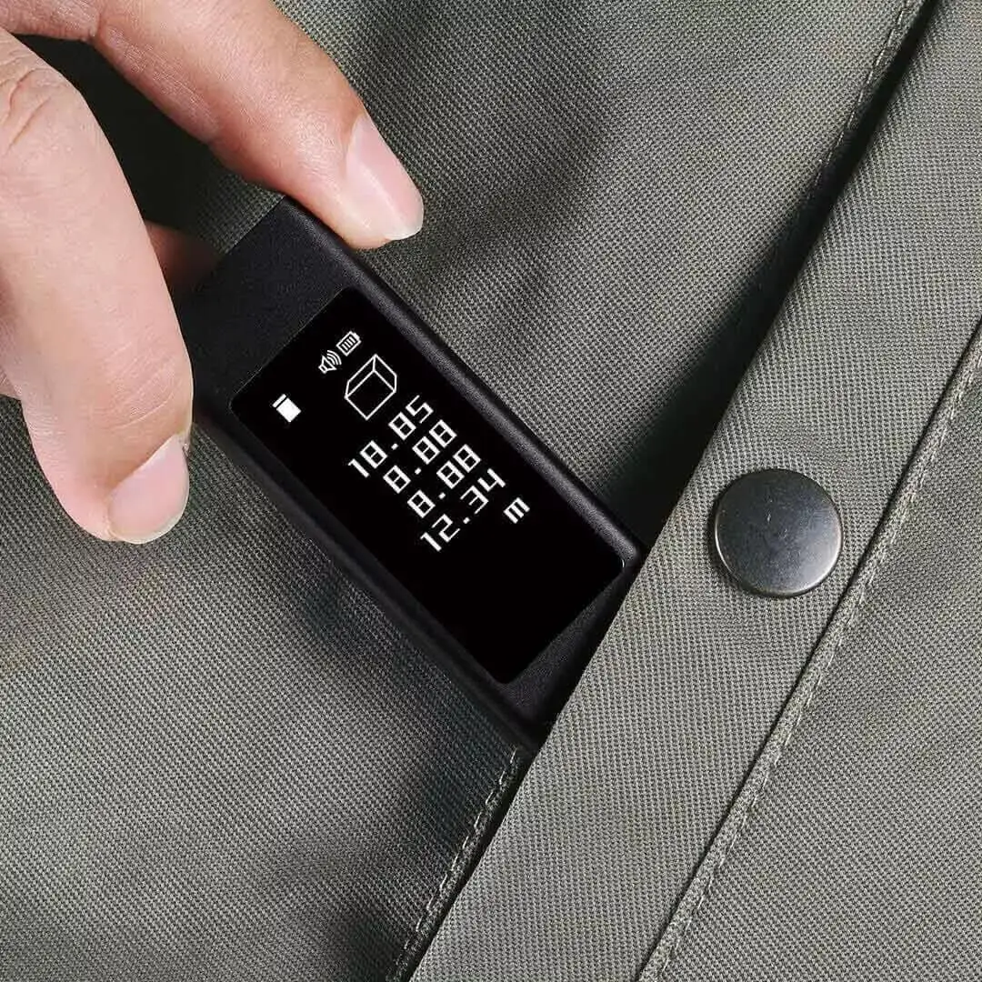 Laser Rangefinder DUKA LS5 40m OLED Touch Screen High Precision Mini Portable Charging Range Finder Accurate Measurement