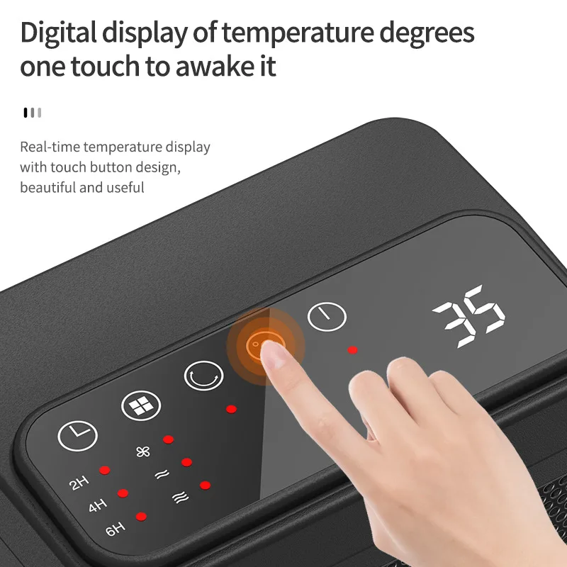 Wall-Outlet Mini Electric Air Heater Powerful Warm Blower Fast Heater Fan Stove Radiator Room Warmer