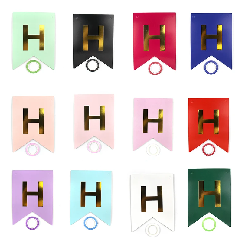 Happy Birthday Hanging Paper Banner Flag Theme Fiesta Party Decorations For Events Party Supplies