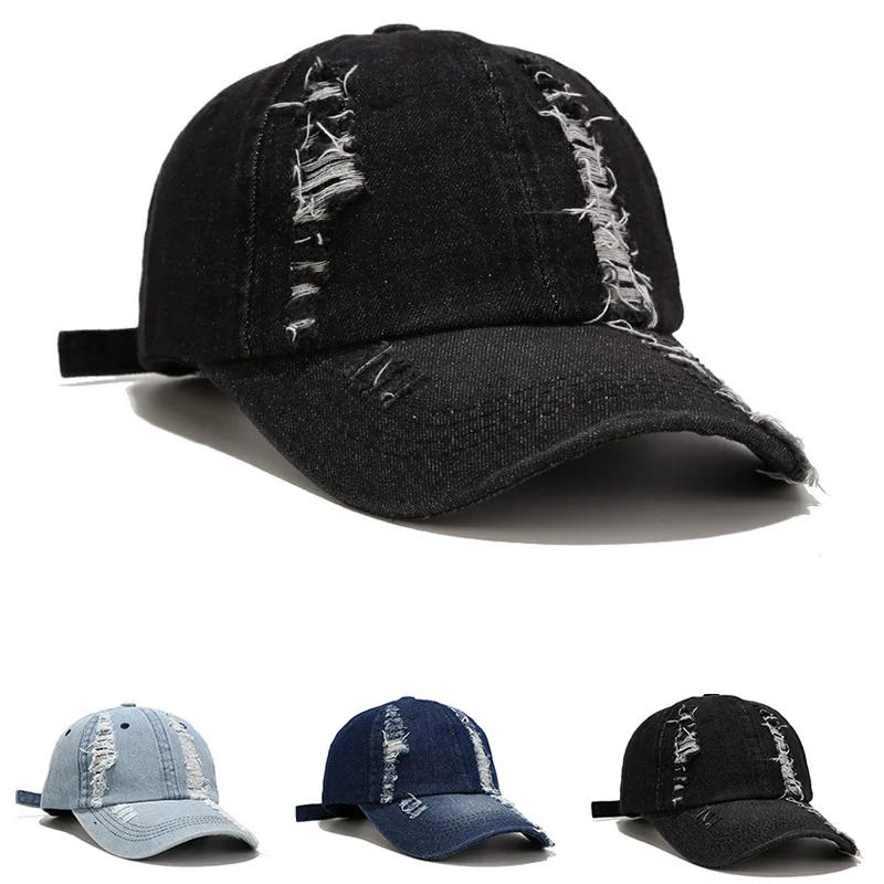 Wholesale custom distressed dad hat cowboy cotton plain mens baseball caps