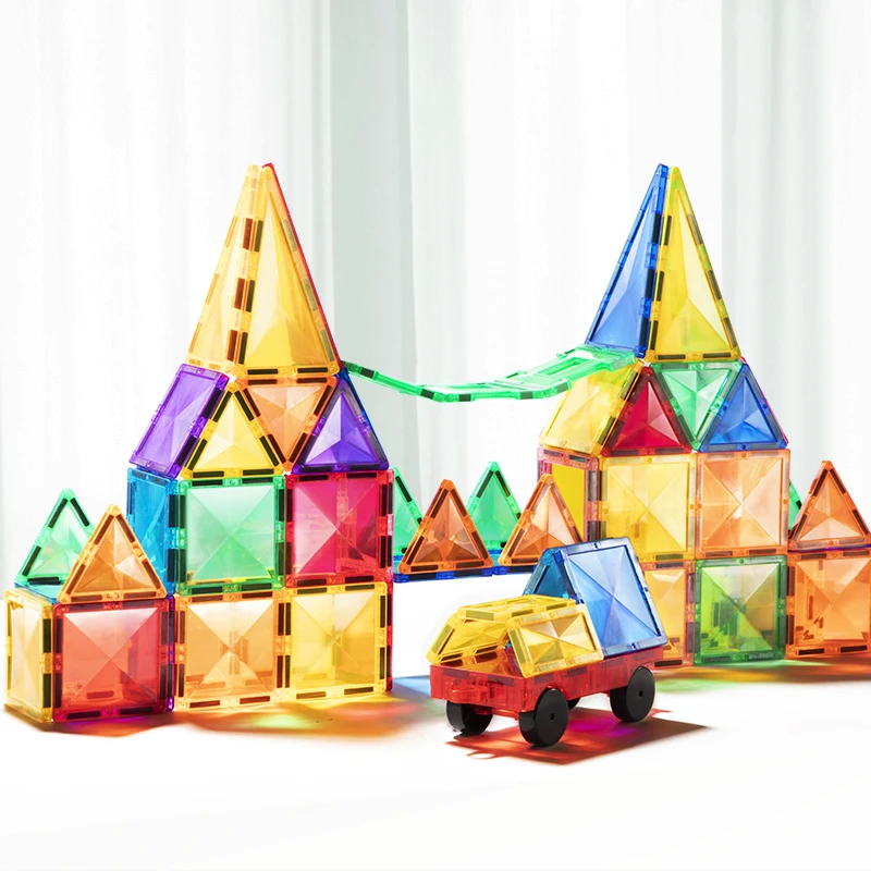 Mideer MD1141 educational toys Colorful Magnetic Tiles 100pcs magnetic blocks for kids