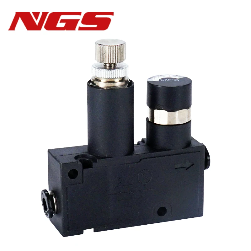 High precision miniature pressure regulating valve RVUM4-4 pneumatic mini pressure reducing valve