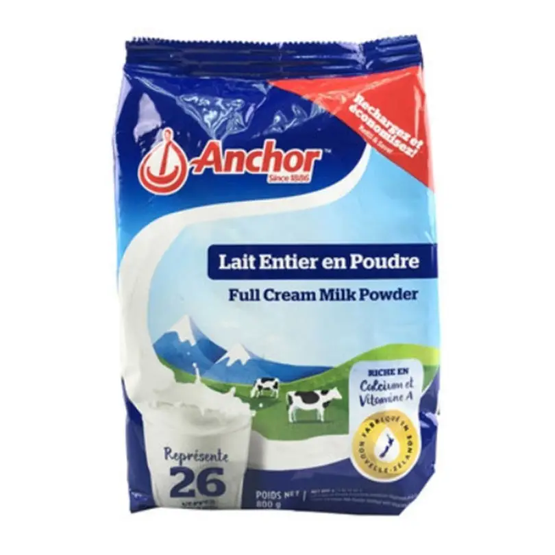 Anchor Blue Instant Milk Powder 800g Sachet Natural New Zealand Full Cream Health Whole Milk Powder Price Supplier