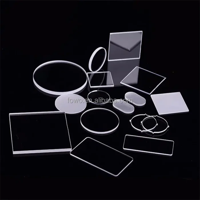 Factory Wholesale Custom High Transmistance Optical Polished Flat Borosilicate Glass Lens Borofloat BF33 For Flashlight Window