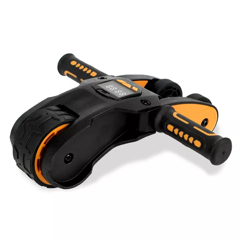 Abdominal Roller Wheel Silent Strength Training Automatic Rebound Home Abdominal Machine Muscle Exercise Fitness Equipment LCD