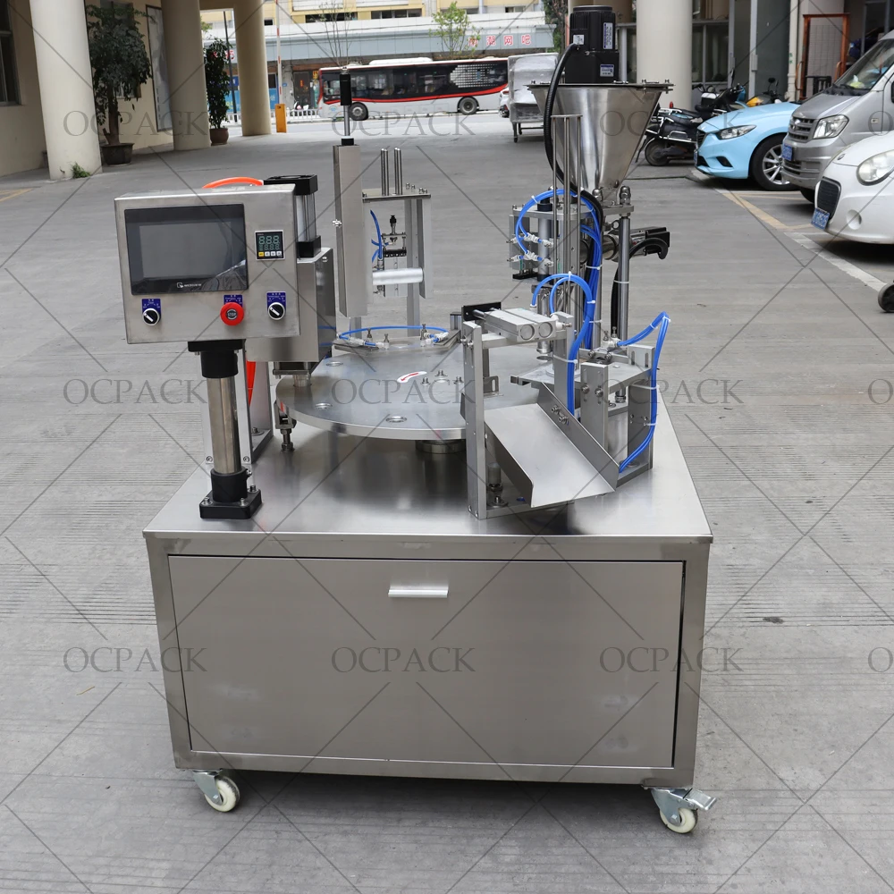 Automatic blanking nespresso k cup making machine coffee capsules filling packing machine