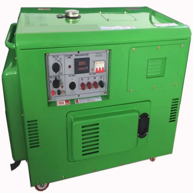 220v Low Rpm Alternator 5kw Alternator Portable Silent Diesel Generator 1 Phase/3 Phase 1500 Hand/electrical Start Open CN;SHN