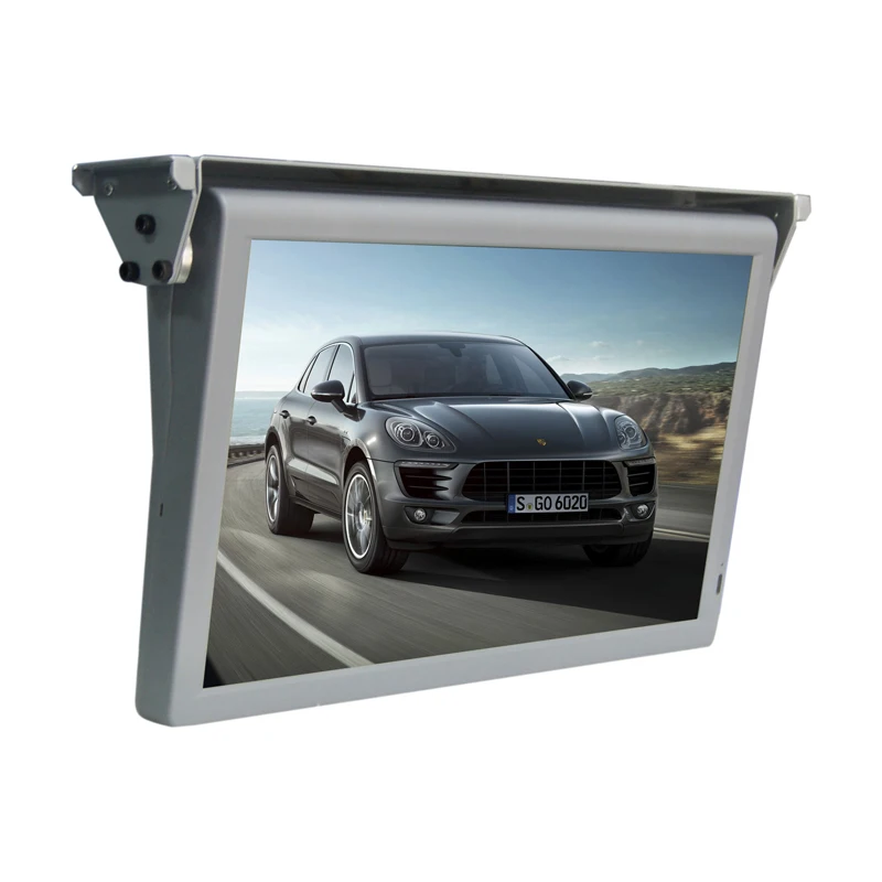 19 21.5Inch rooftop car TV slim Flip Down Roof Mount Car Ceiling Monitor overhead monitor Back Seat Tv For Car
