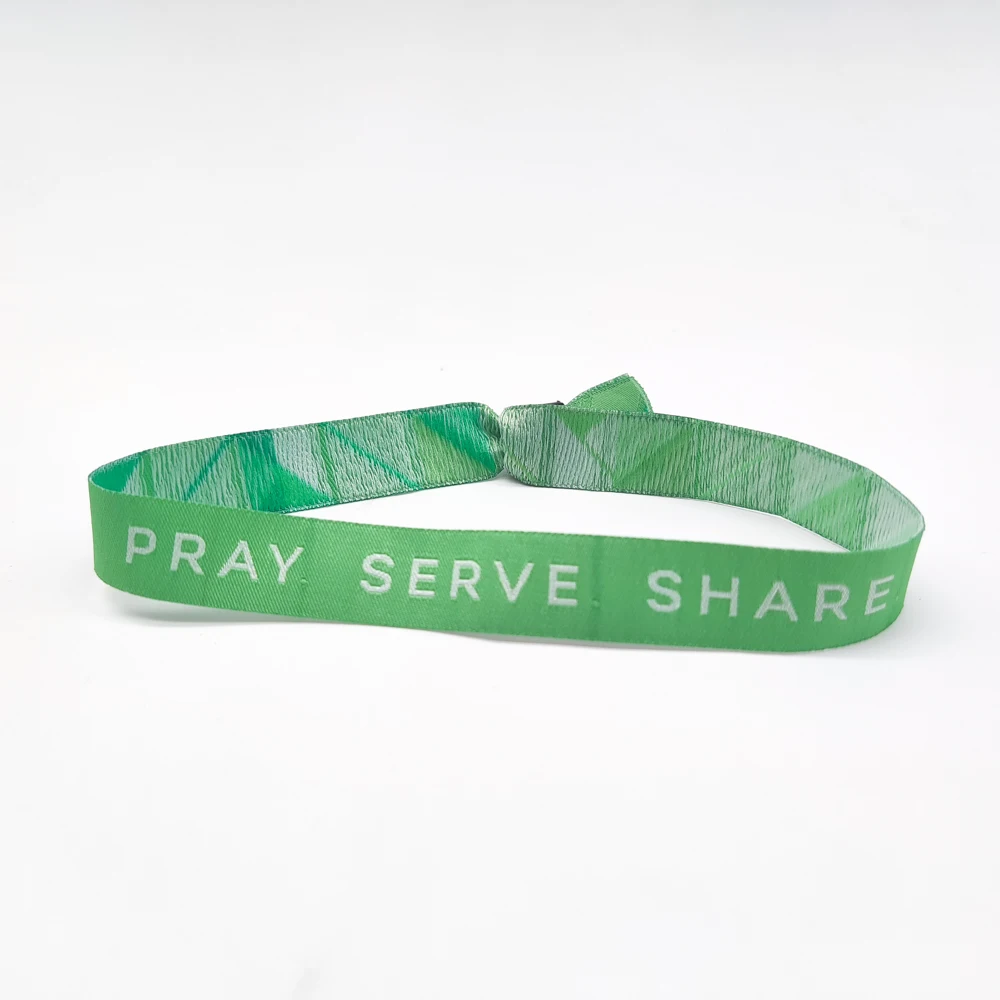 Лидер продаж 2023 резиновый праздничный тканевый браслет односторонний пластиковый замок для