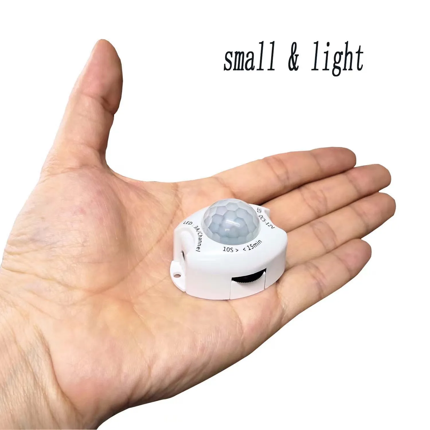 DC12V 24V Time Distance Adjustable Dimmer Mini Smart PIR human automatic infrared motion sensor For Light Control