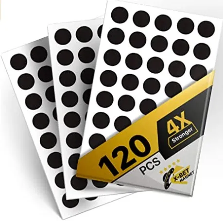 Flexible Magnetic Dots with Strong Self Adhesive Flexible Sticky Magnets - Sheets is Alternative to Magnetic Squares, Stickers,