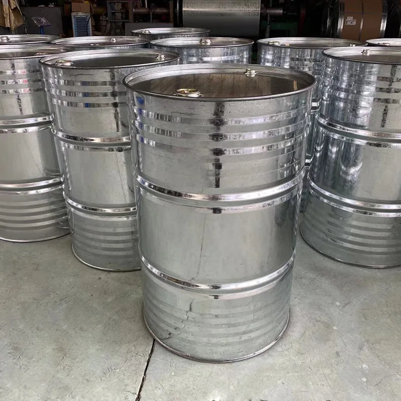 210L Galvanized Steel Drum With Open Top Galvanized Chemical Metal Barrel