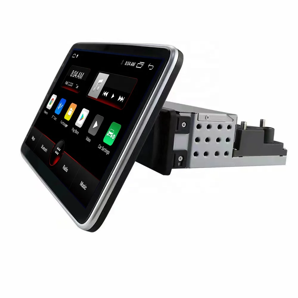 Latest Android 13 Version 1Din Rotation Car Unit Android Device Car DVD Player WiFi BT Video Output DSP Phonelink
