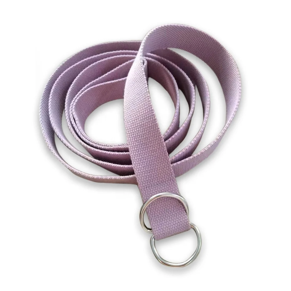 Imported Cotton Yoga Strap Adjustable strap belt helps maintain proper alignment in yoga and stretching poses