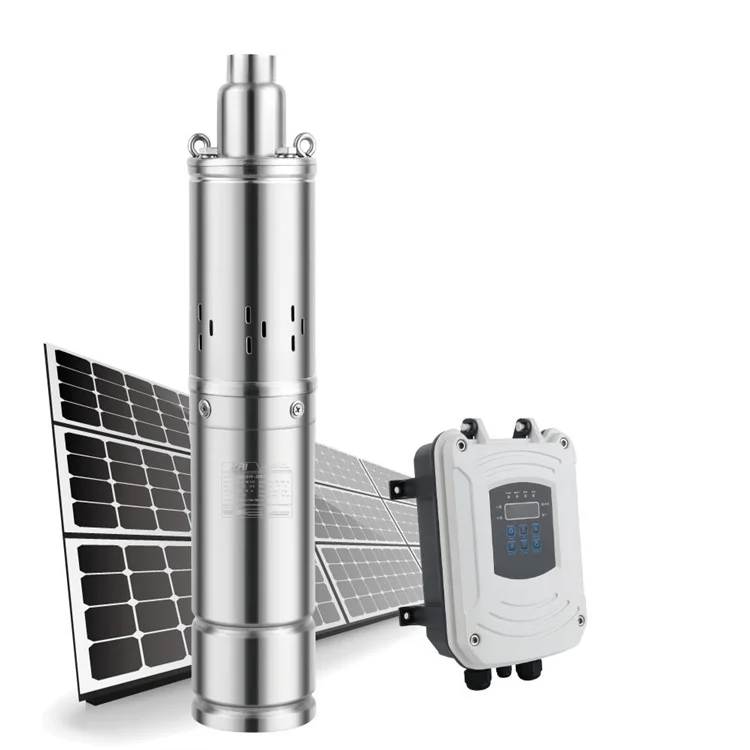 Kit Bomba De Agua Solar Manufacturers 300M 3 Phase 2 Inch 12V Dc 24 Volt 24V 20Hp Deep Well Submersible Solar Screw Pump