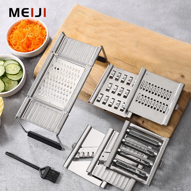 MEIJI Многофункциональный резак для овощей и фруктов, измельчитель моркови, капусты, лука, картофеля, режущая машина