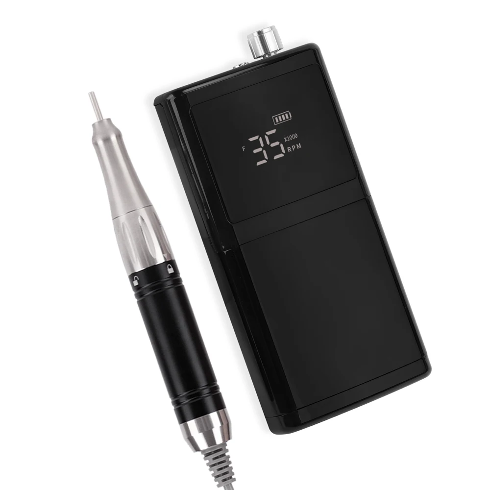 New Aluminum Shell Manicure 65W Coreless Professional 35000RPM Cordless Portable Nail Drill Machine Nail Art Manicure Machine