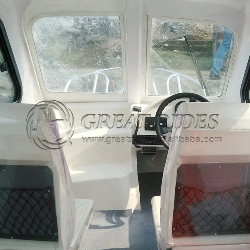 Half Cabin Outboard Engine Speed Boat From China Cheap Price Speed Boat Fiberglass Passengers Boat For Sale