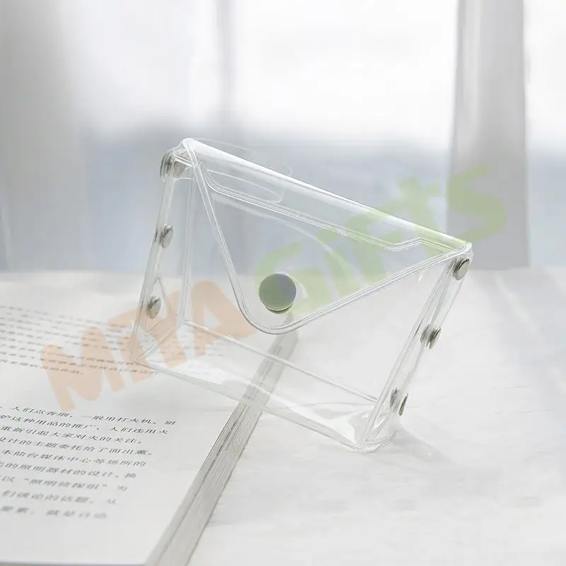 custom clear pen bag transparent soft vinyl jelly bag pen case planner pencil holder pouch star glitter