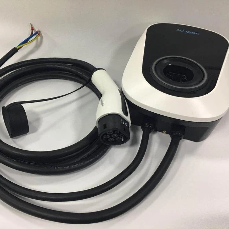 Duosida 7KW Wall-mounted with 5m cables with type 2 plug  AC charging station