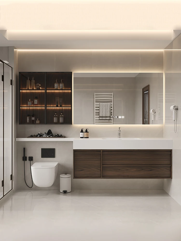 Hotel bathroom vanity cabine  Customized Modern Simple    Bathroom Cabinet Sink   Washbasin Combination Modern Bathrooms