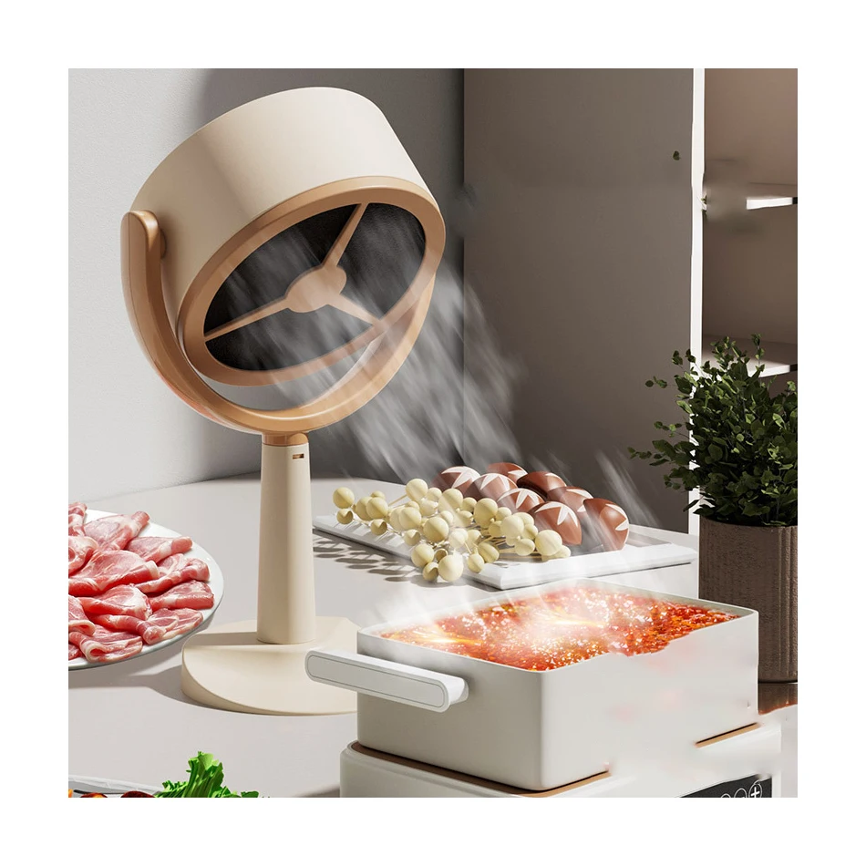 Intelligent Kitchen Tools Mini Portable USB Rechargeable Strong Suction Household Smart Extractor Chimney Cooker Range Hood