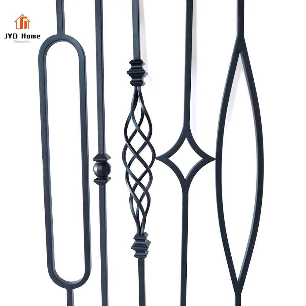 JYD Лидер продаж, США, Канада, 1/2 дюйма, сатин, черный ORB, полые железная корзина, балясины, крытая лестница, железная шаровая шпиндель