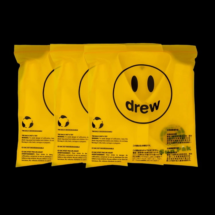 Frosted Zipper Ziplock Garment Clothing Packaging Bags Biodegradable Zip Lock Custom Plastic Shopping Bag For Sachet Packaging