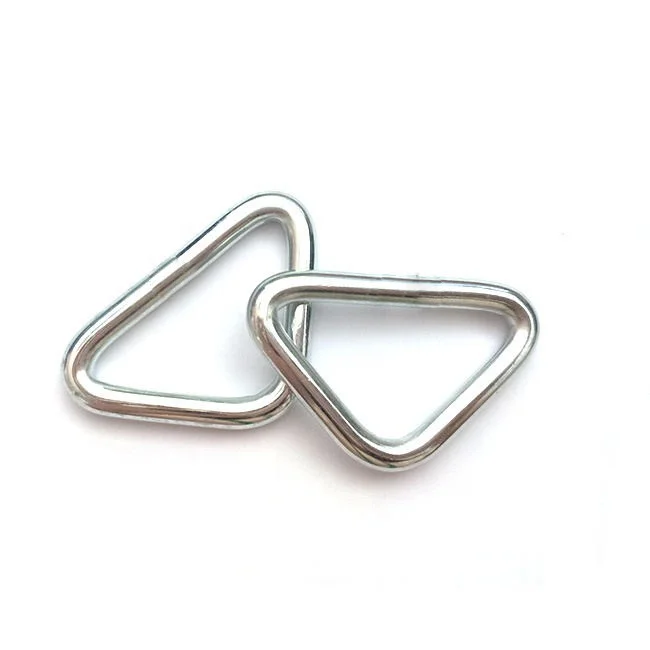 Custom Manufactures Carabiner Metal Stainless Steel Triangle Clip for Trampoline