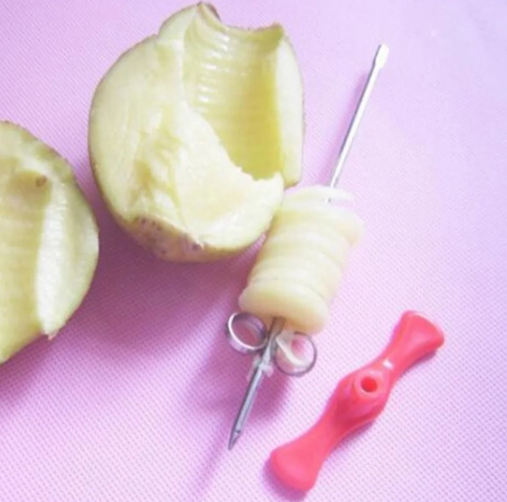 Home Vegetable Tool PP Handle Food Grade Stainless Steel Potato Carrot Cucumber Manual Vegetables Spiral Slicer