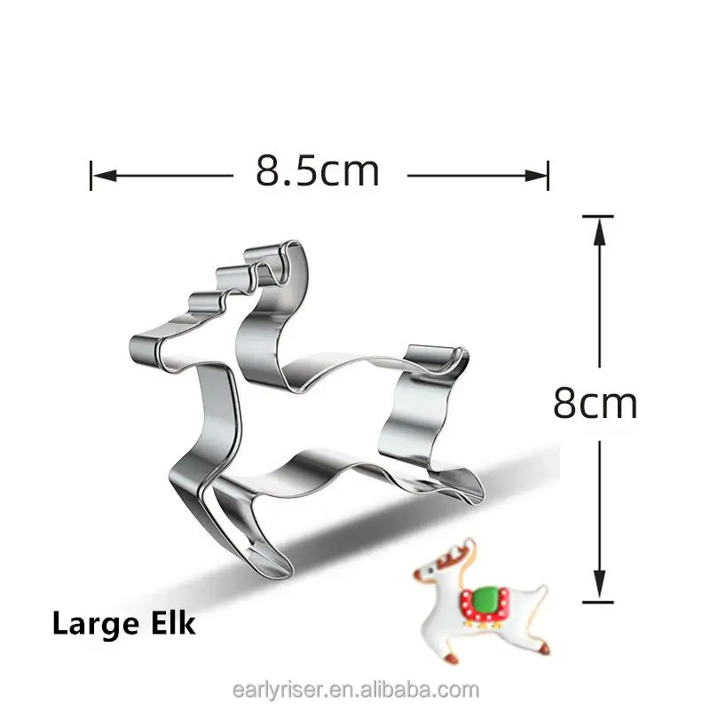 Early Riser Christmas Cookie Mold Sweater Hat Shape For Cookies Candy Chocolate Making Tools Baking Utensils