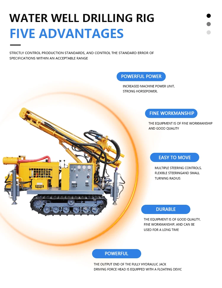 Widely used high-pressure and large-capacity Well Water Drilling Equipment Portable